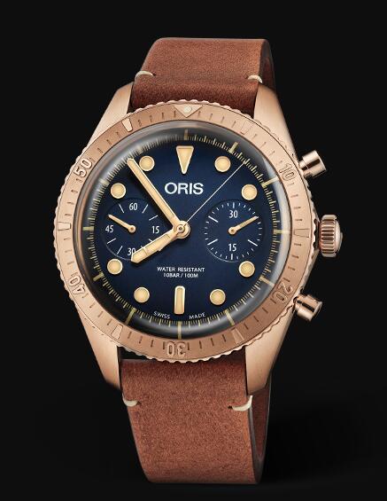 Oris Divers Carl Brashear Chronograph Limited Edition 01 771 7744 3185-Set LS Replica Watch
